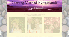 Desktop Screenshot of gettingmarriedinscotland.org